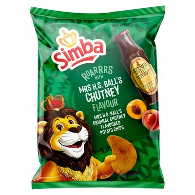 Simba Crisps - Mrs Balls Chutney Flavoured Chips